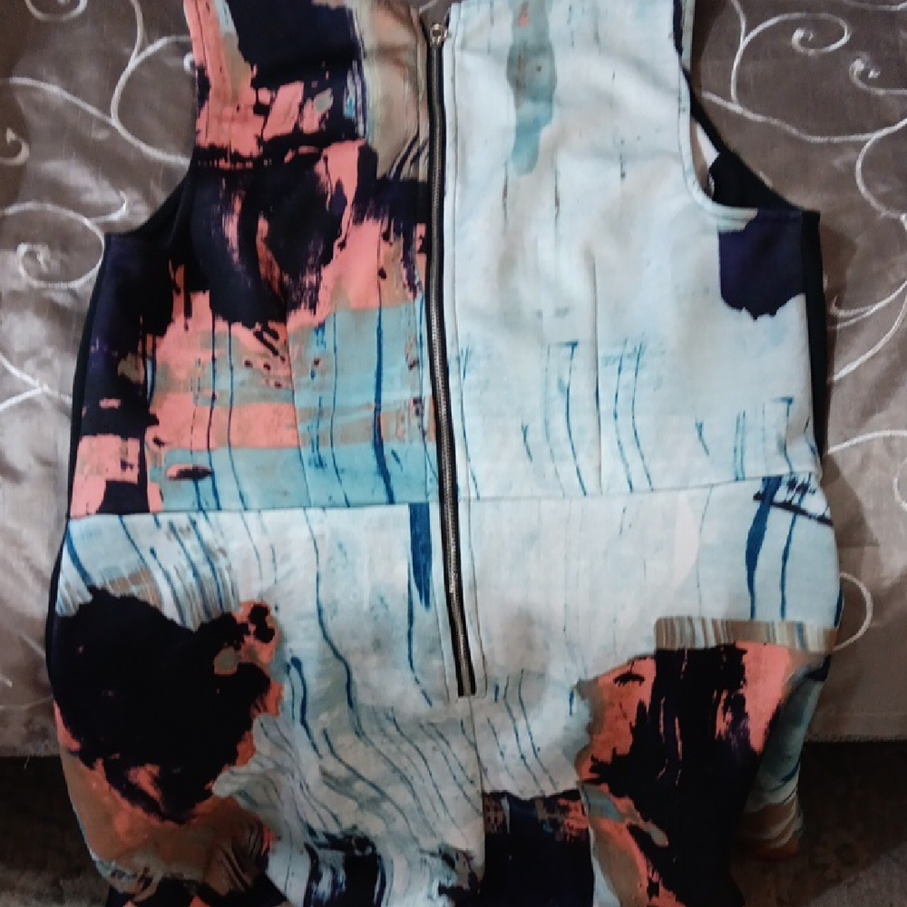Mossimo Supply Co. Black and Multicolor Midi Dress - Picture 5 of 5